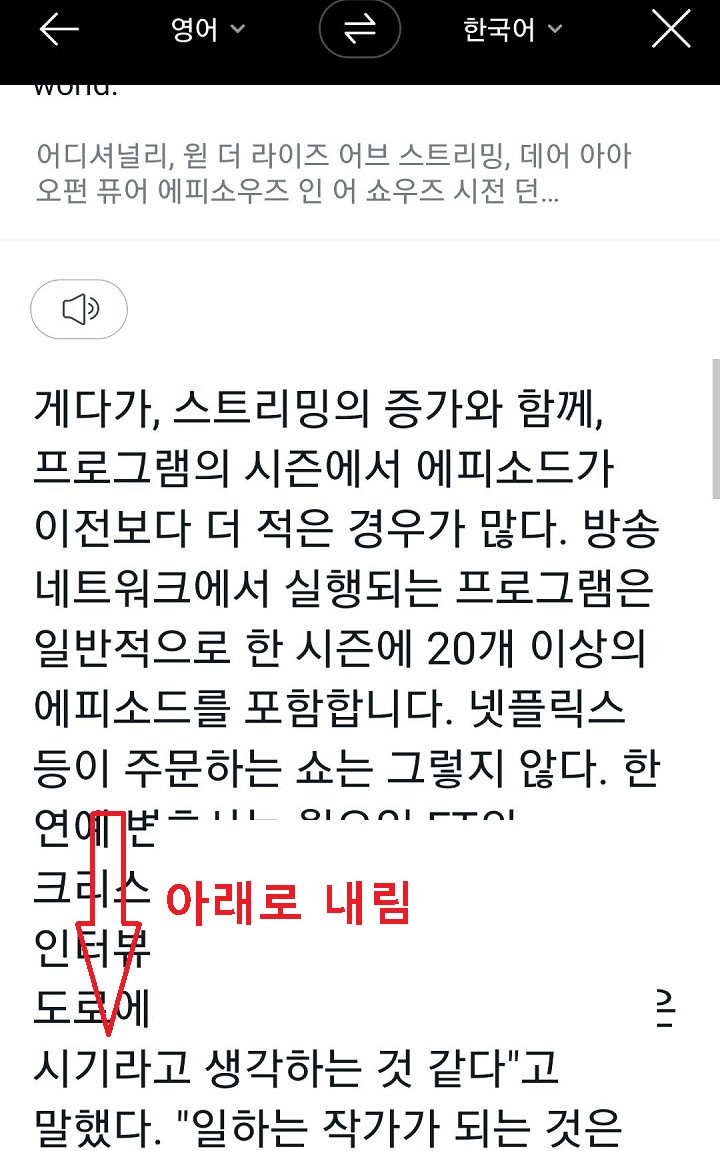 한국어 번역본 보임
