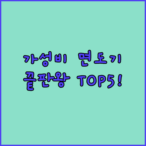 가성비 휴대용 전기 면도기 추천 TO..