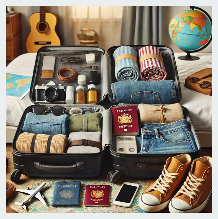 일주일 여행캐리어 팩킹