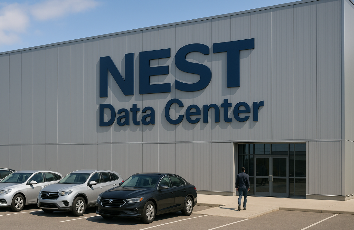 전산 서버의 아웃소싱 업무를 수행하는 데이터 센터 의 모습