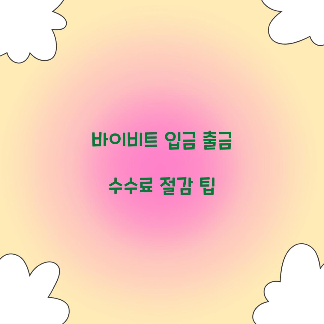 바이비트 입금 출금
