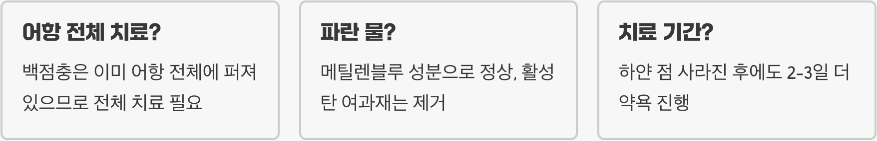 수마트라 대표 질병, 백점병 초기 증상과 대처법