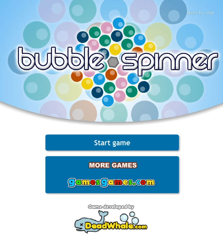 버블-스피너-플래시게임-메인-화면
