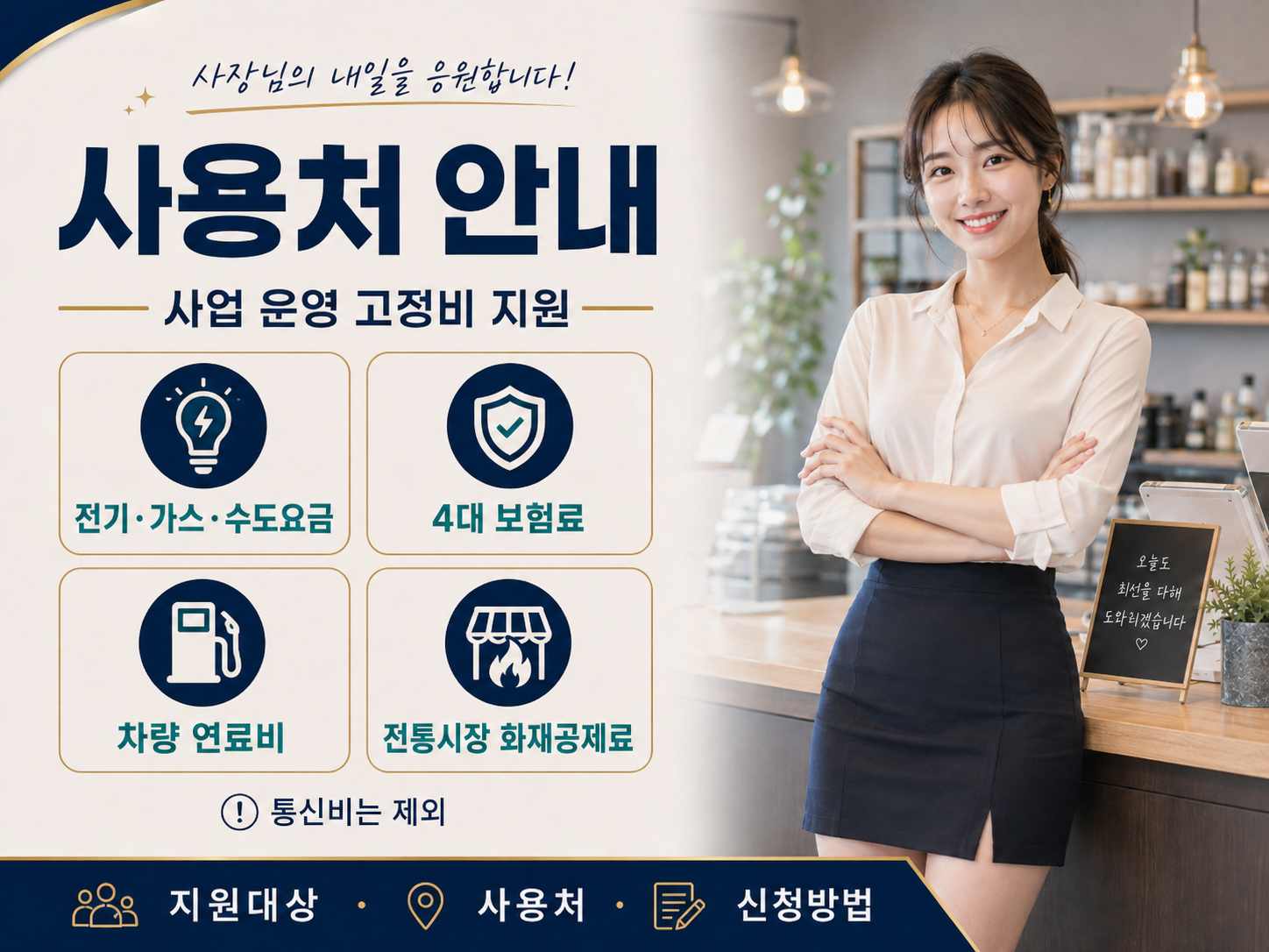 소상공인 경영안정 바우처 전기 가스 수도요금 4대보험 차량연료비 사용처