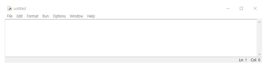 IDLE 에디터 사용법