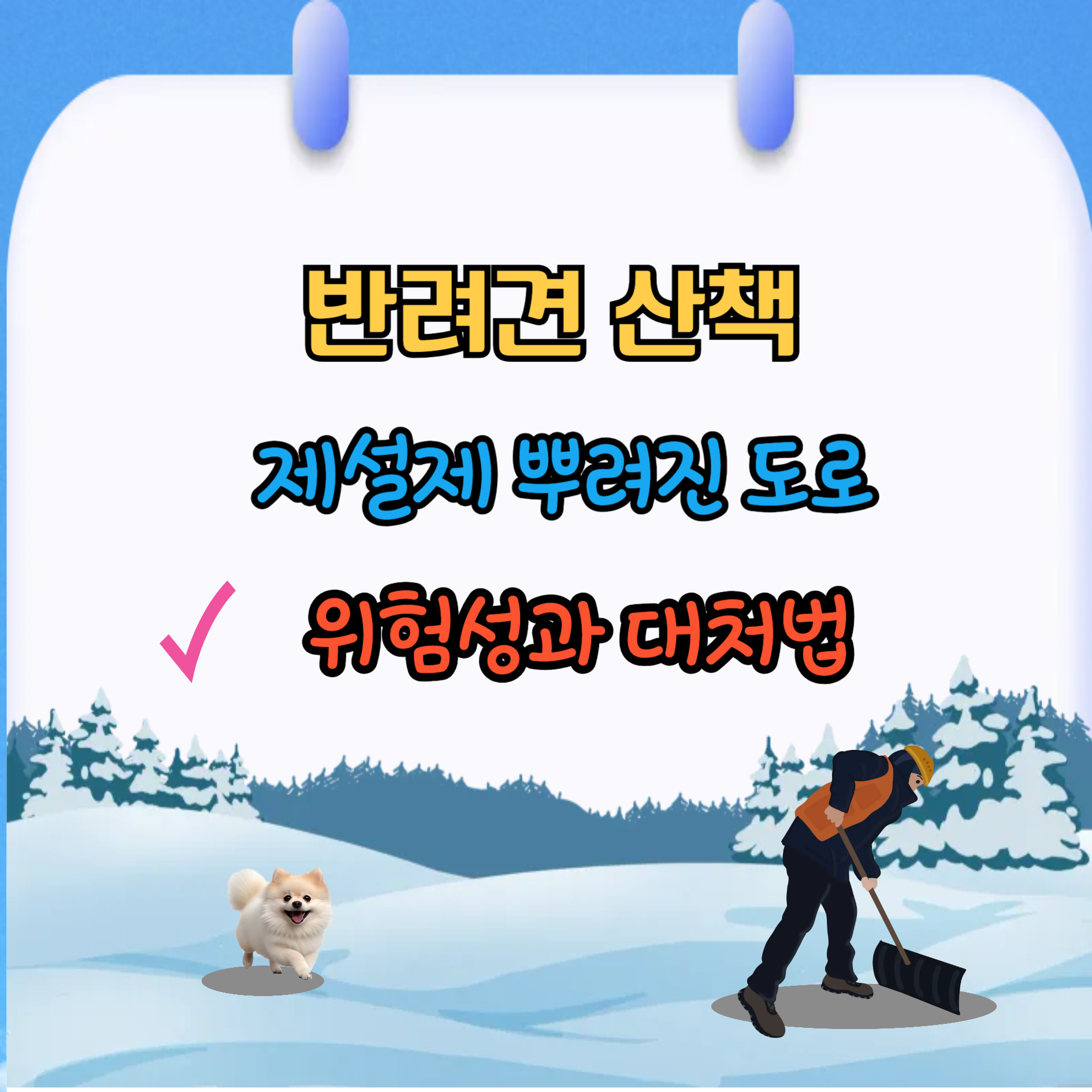 제설제와 반려견 산책