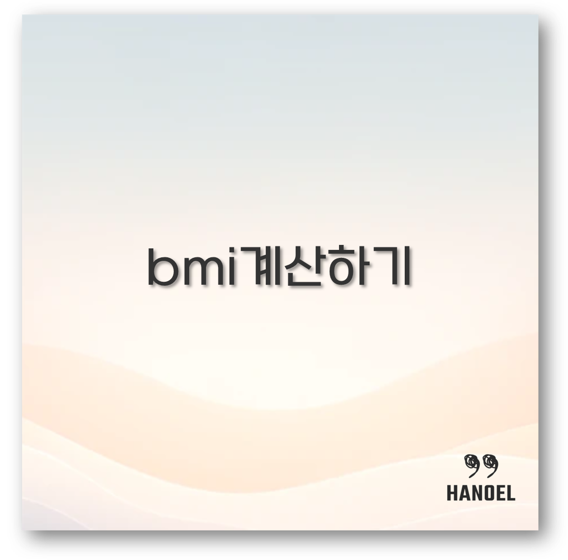 bmi계산하기
