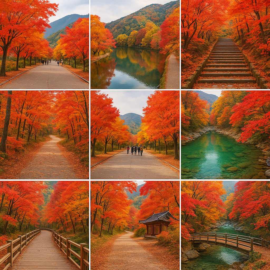 가을 단풍 명소 (내장산, 아루쿠, 교토)