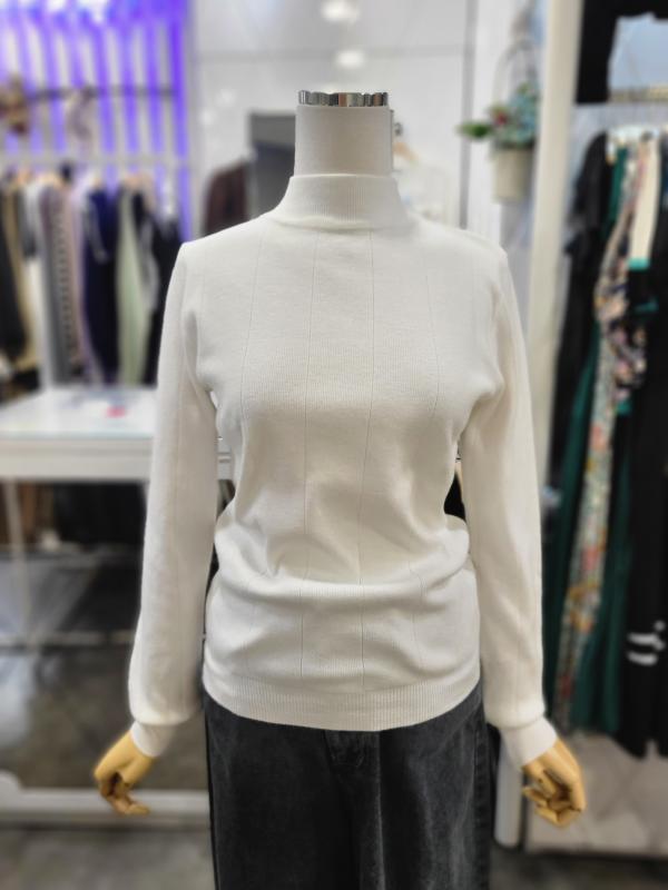 밸리걸 세이브존01 베이직 반폴라 긴팔 니트 920360