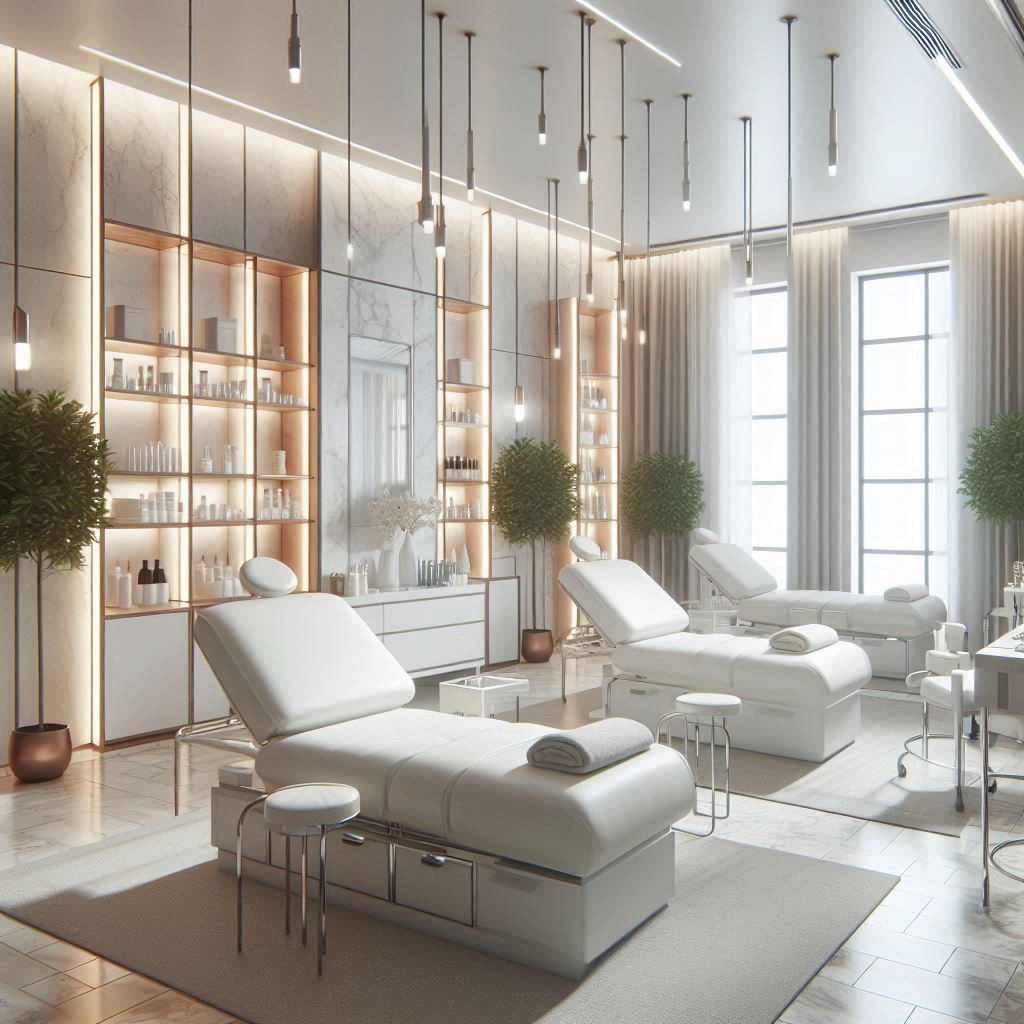 피부,체형관리 샵 배경