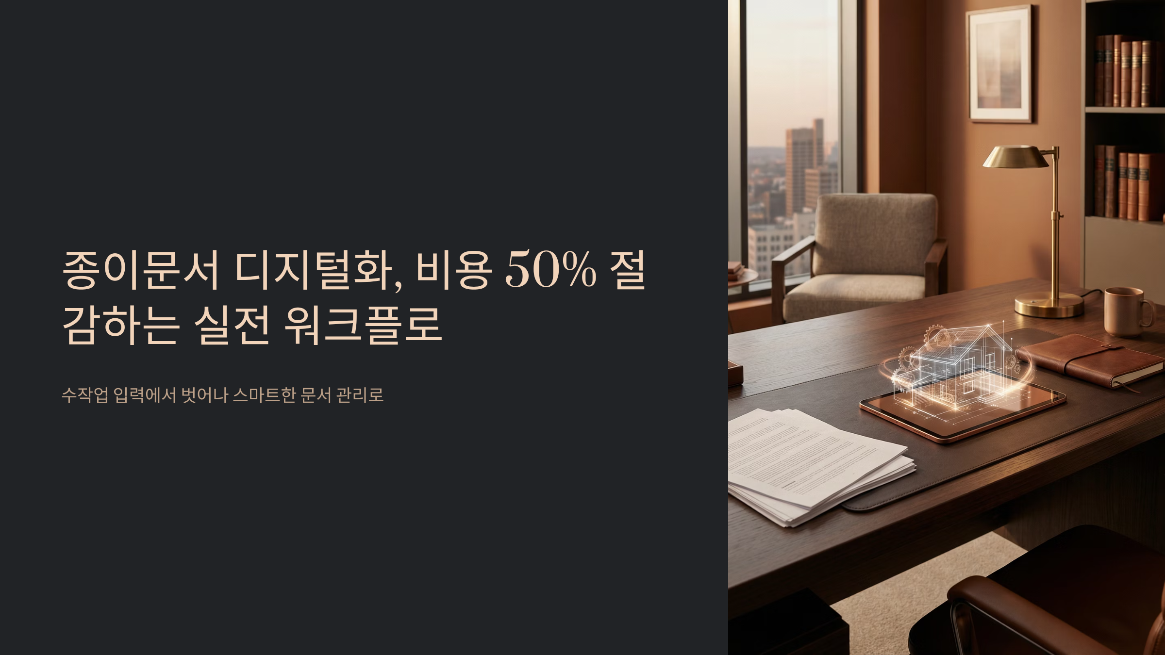 초보도 쓰는 OCR 워크플로로 종이문서 입력 반값 만들기