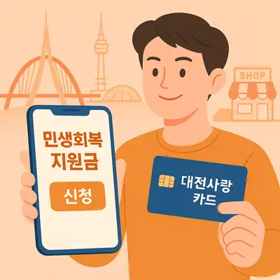 대전 민생회복지원금 신청 방법과 대전사랑카드 캐시백 혜택 완벽 가이드