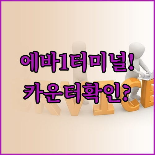 인천공항 에바항공 제1터미널 체크인 ..