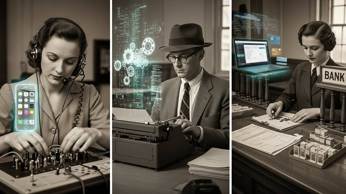 기술 발전이 없앤 직업들 정리 관련 사진