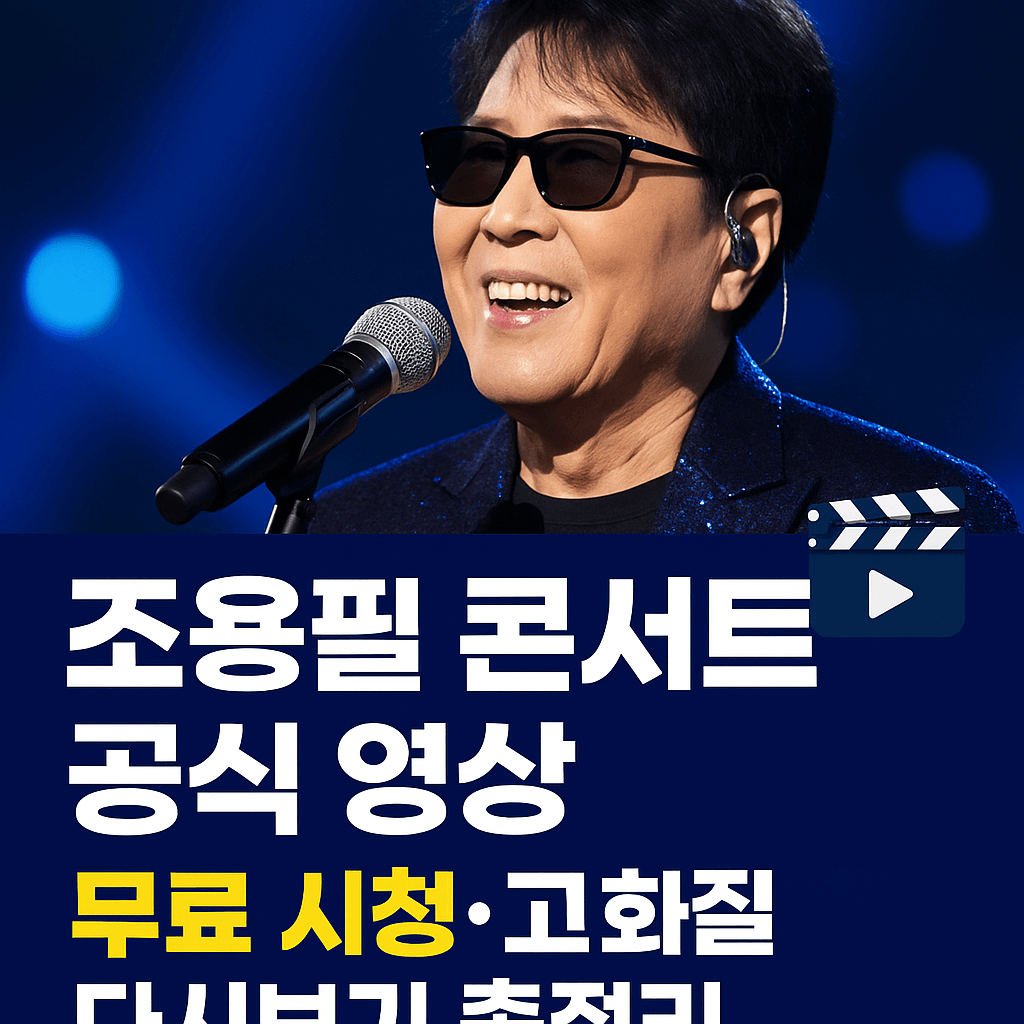 조용필 공식 콘서트 다시보기|KBS·Wavve 공식 경로 안내(무료체험 시 가능)