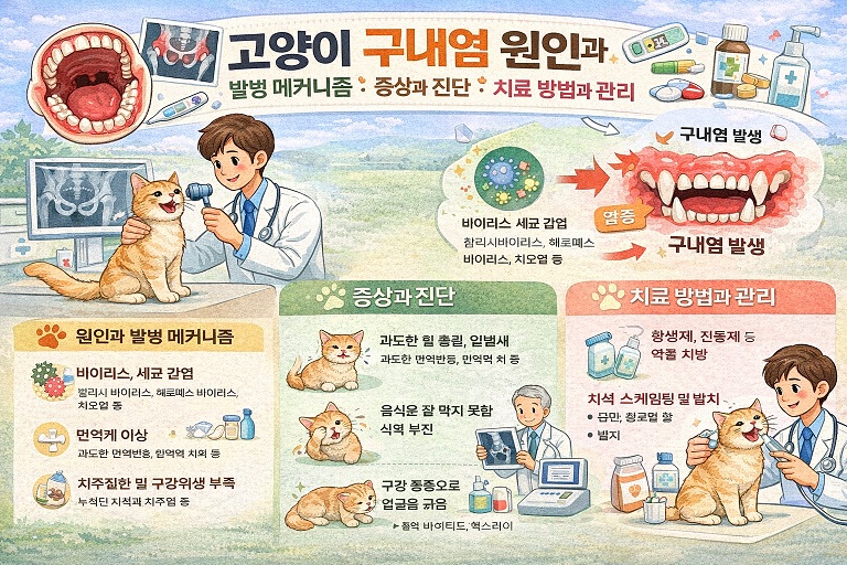 고양이 구내염 관련 사진