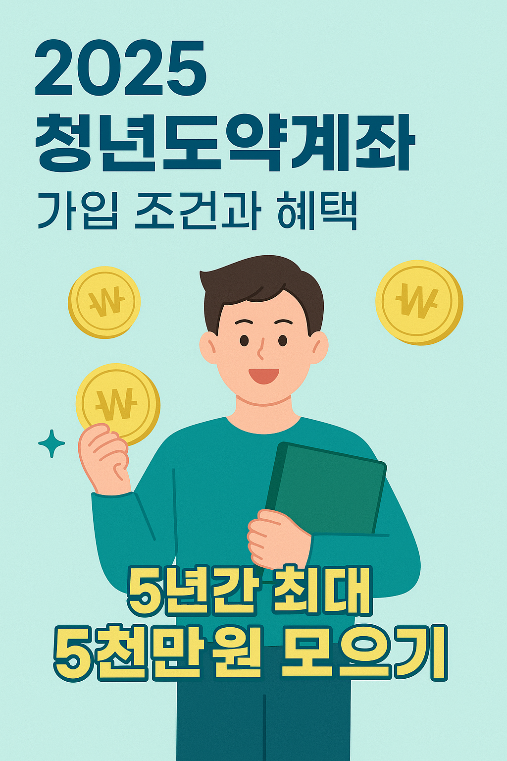 2025 청년도약계좌 가입 조건과 혜택 ❘ 5년간 최대 5천만 원 모으기
