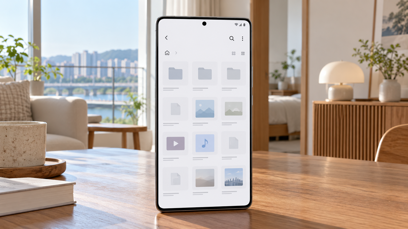 갤럭시 다운로드 폴더에서 불필요한 파일을 고르는 모습
