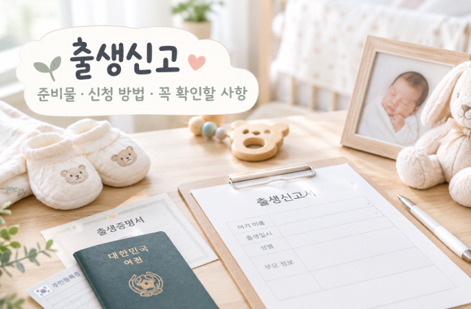 출생신고 준비물과 신청 방법, 출산 후 꼭 확인할 사항