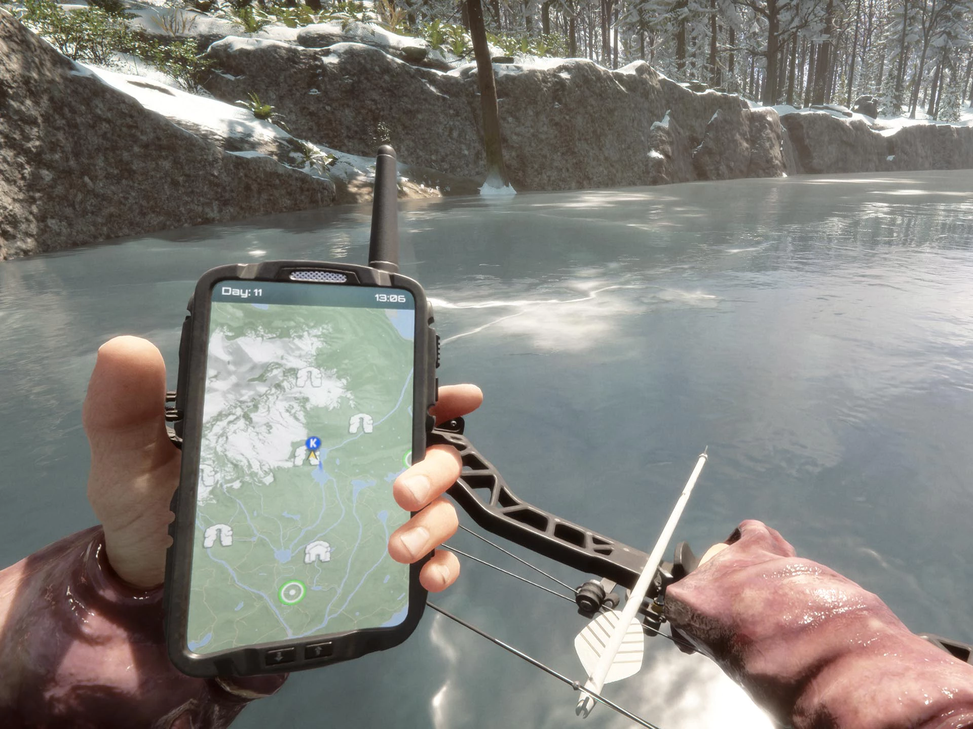 지도에 표기된 황금갑옷 위치