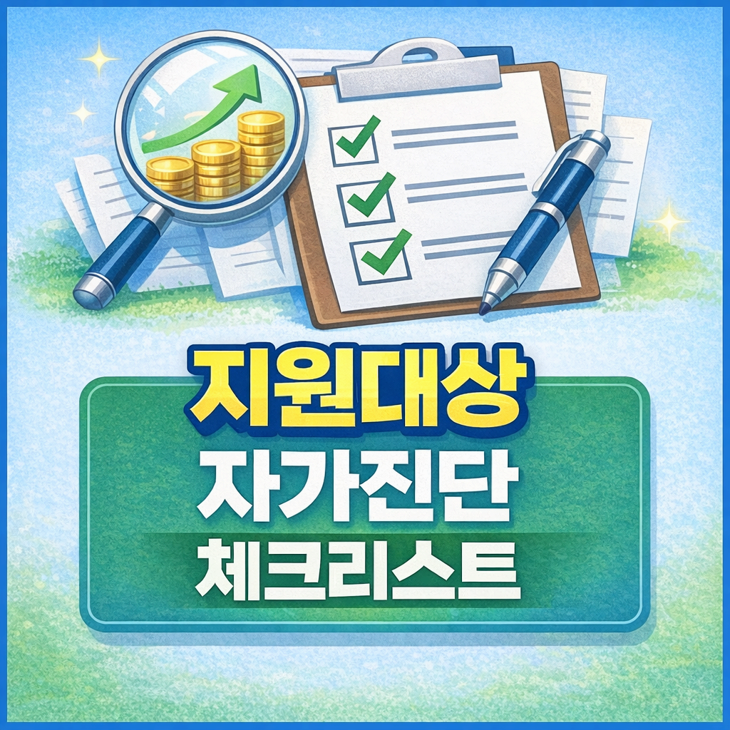 지원대상 자가진단 체크리스트