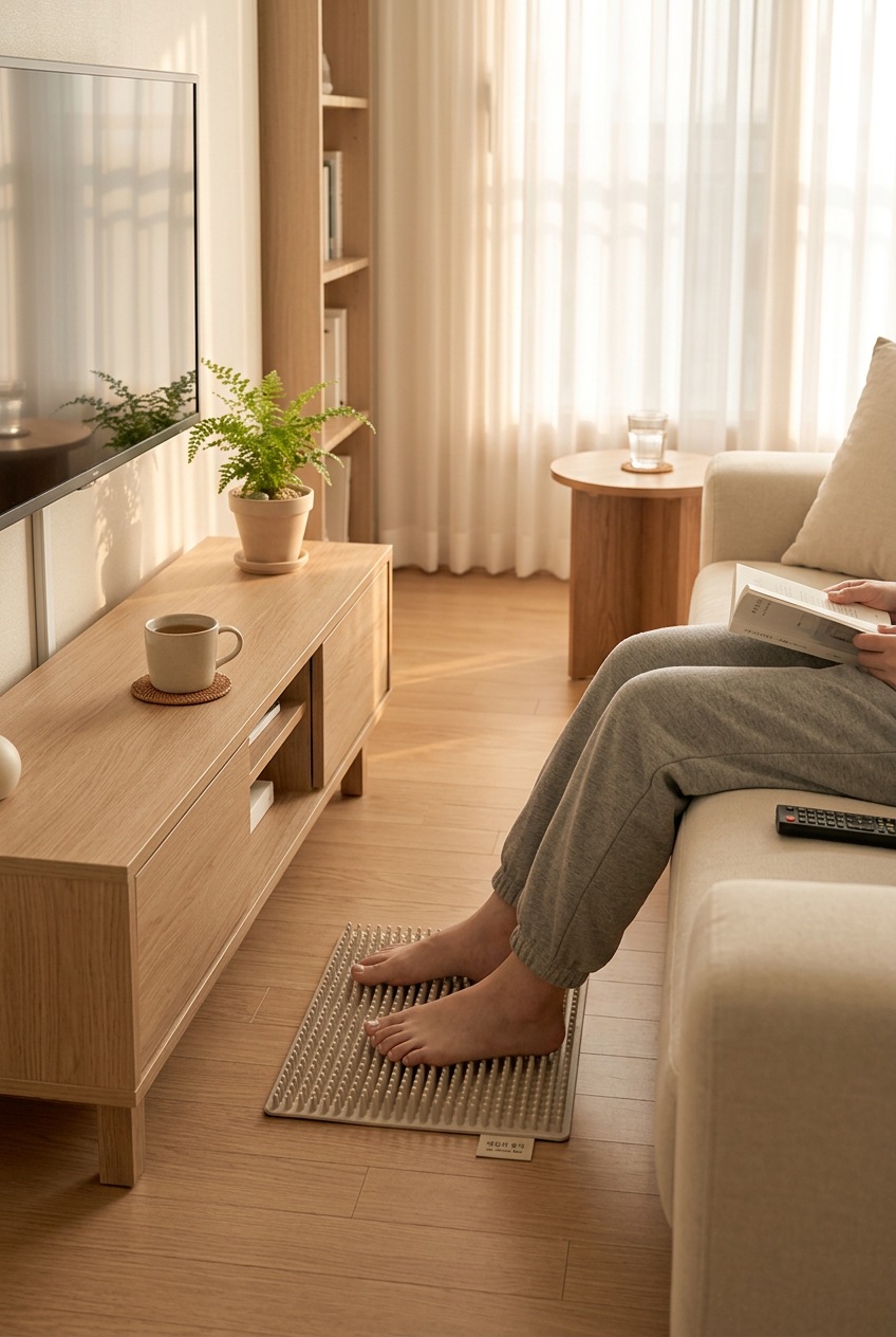 발지압판 추천 거실 일상 혈액순환 관리