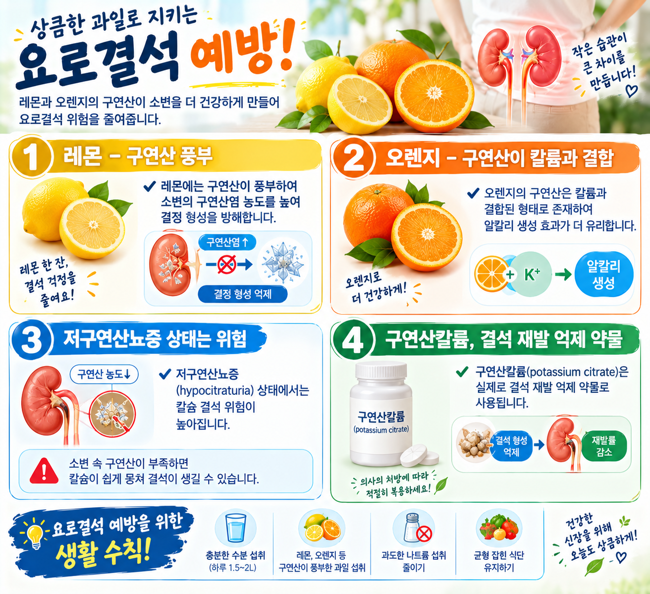 요로결석 예방