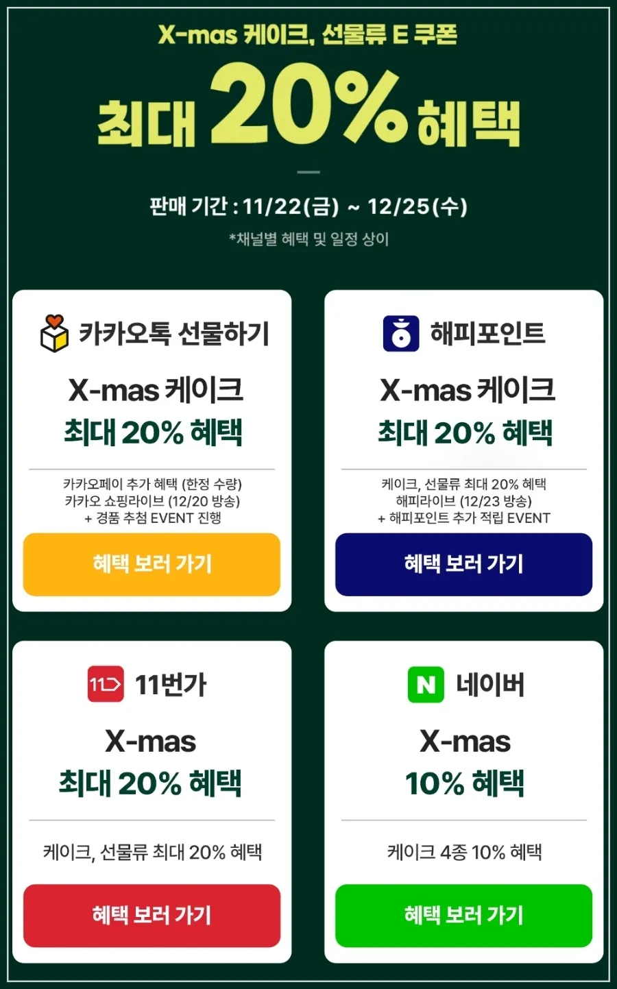 크리스마스-케이크-쿠폰-선물하기-혜택