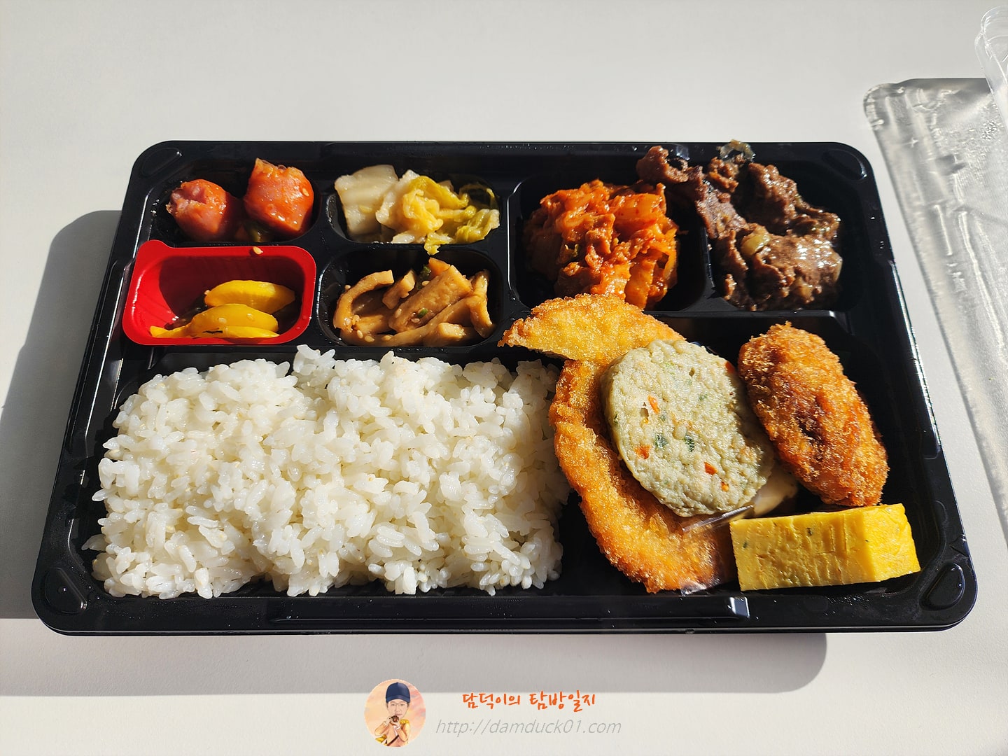 11가지 찬 많은 도시락