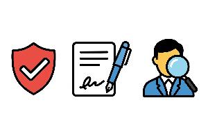 계약상대 확인 및 위임장 서류 검토