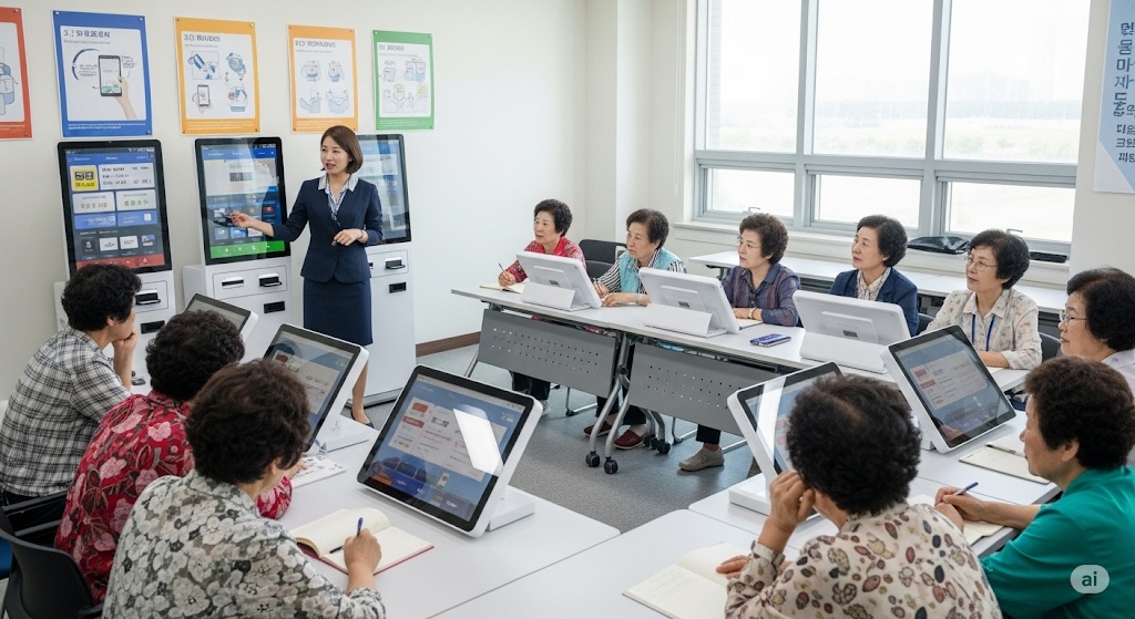 키오스크 교육 강사: 시니어 세대와 디지털 연결하기