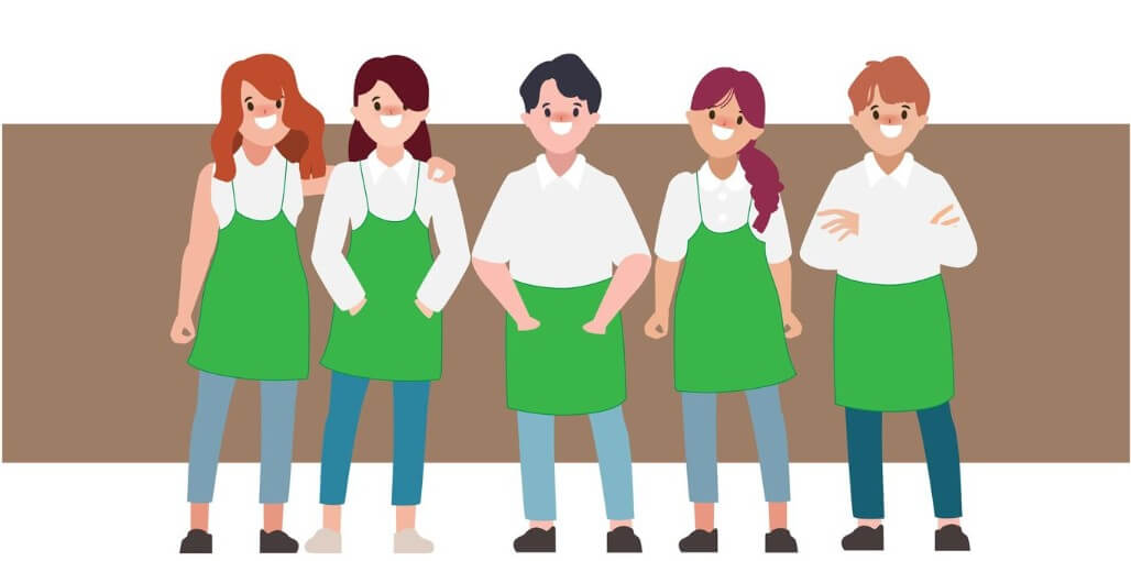 소상공인 사장님과 종업원들