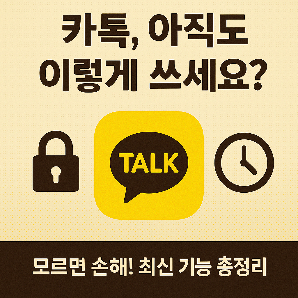 카톡, 아직도 기본만 쓰세요? (멀티프로필, 예약 전송, 조용한 채팅방 등 모르면 손해인 최신 기능 총정리)