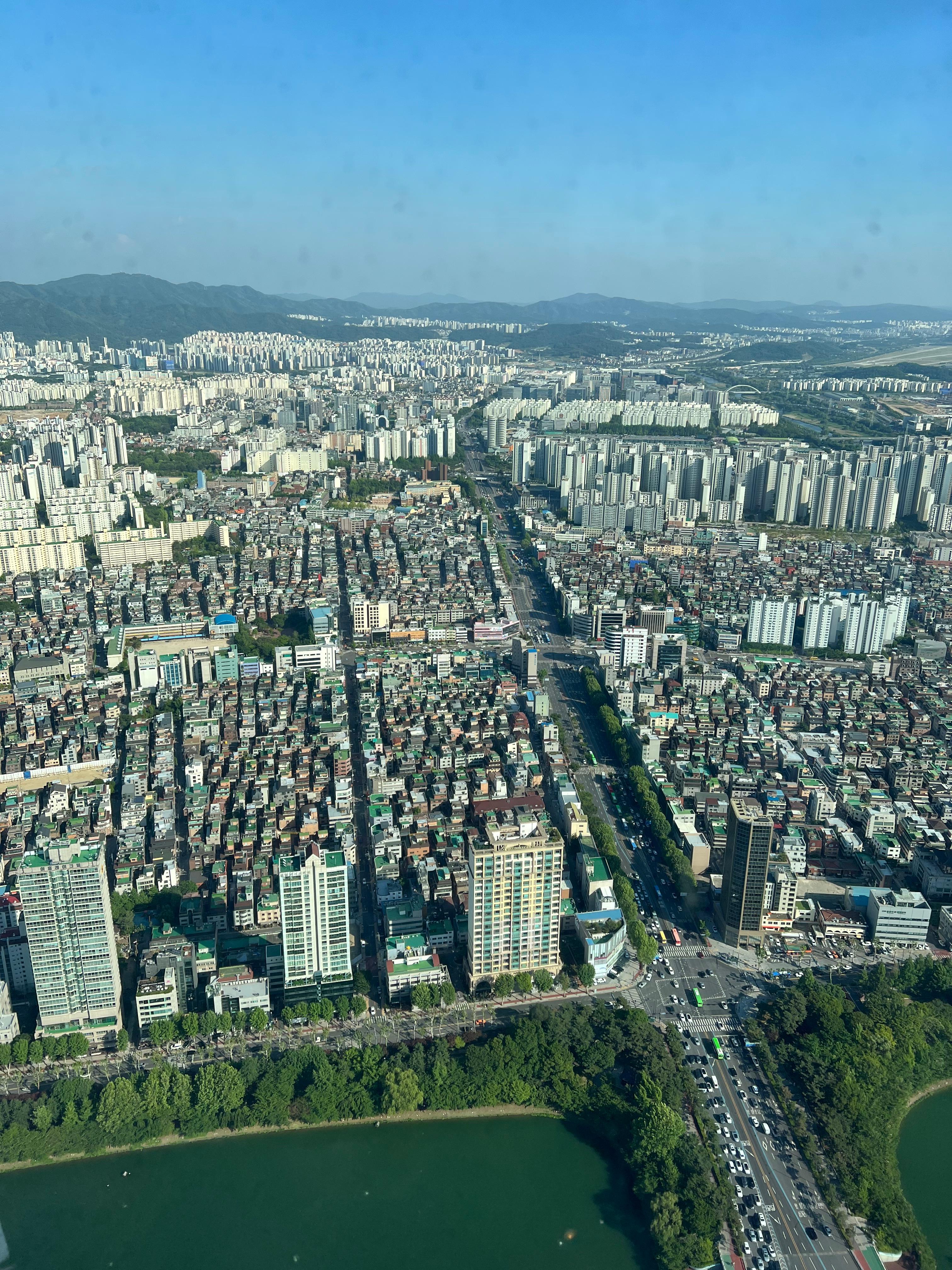 롯데타워에서 본 서울 전경 관련 사진