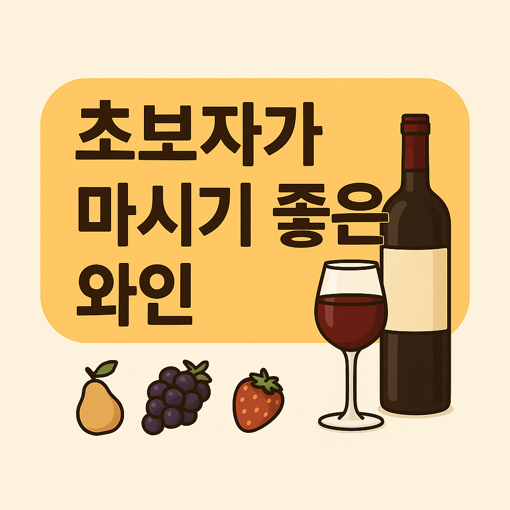 초보자가 마시기 좋은 와인