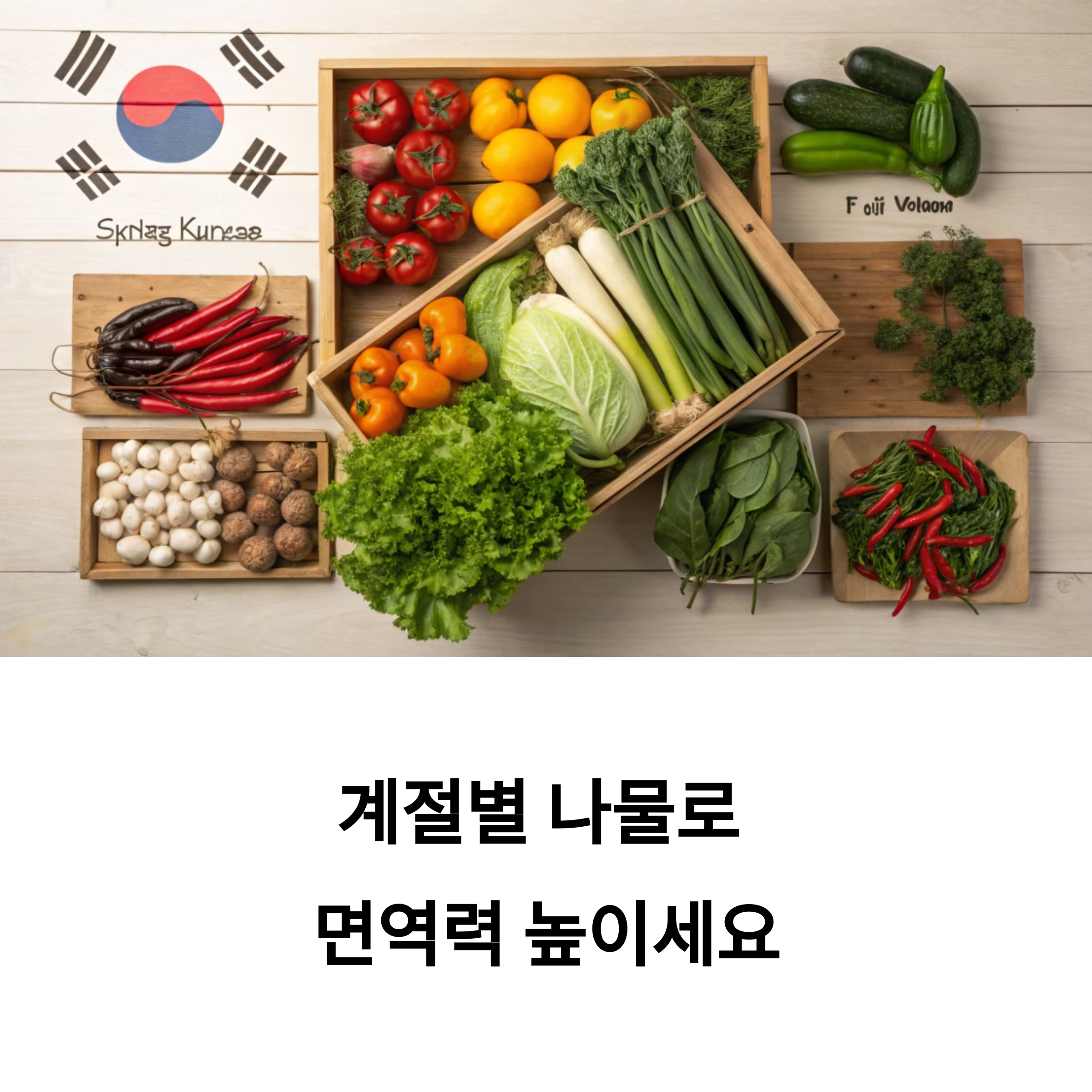 제철 나물로 만든 면역력 UP 레시피, 밥상에서 찾는 건강