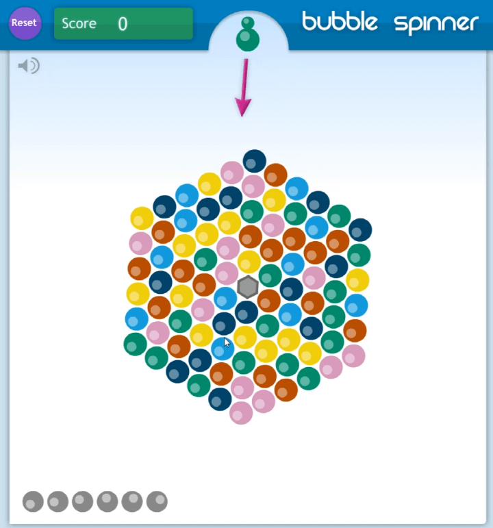버블-스피너-플래시게임-시작-화면
