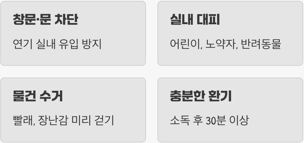 연막소독 시, 우리가 지켜야 할 안전 수칙