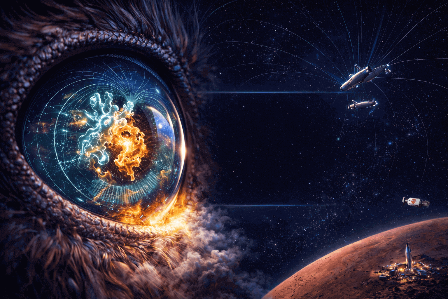 새의 눈과 미래의 우주