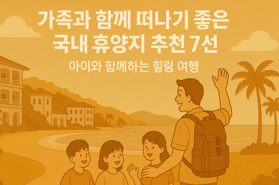 가족 여행 추천 휴양지들