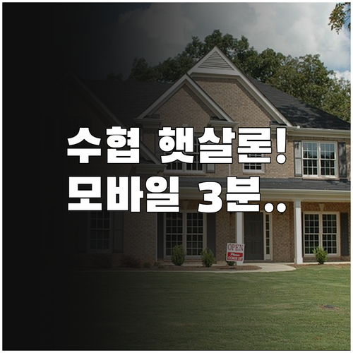 수협은행 햇살론 서류 준비물 비대면 ..