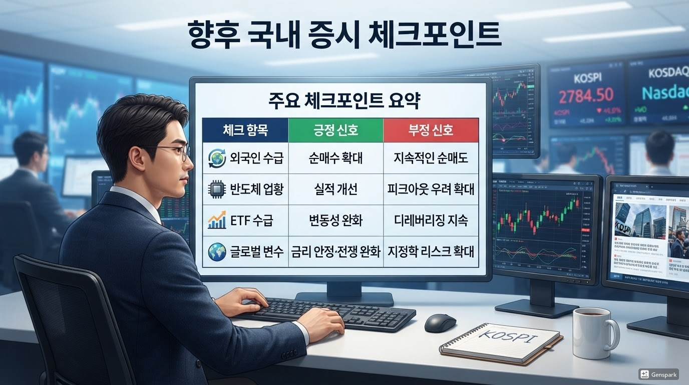 향후 국내 증시 체크포인트