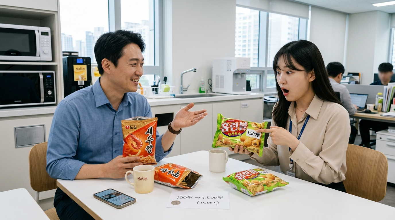 새우깡 가격 세대 차 충격