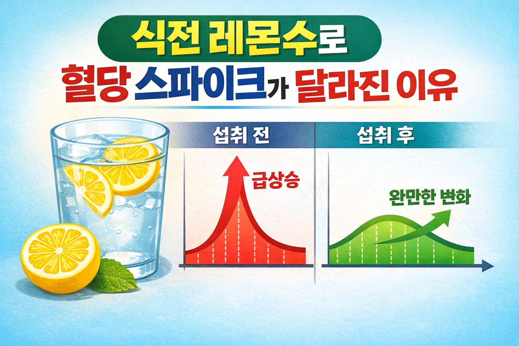 식전 레몬수로 혈당 스파이크가 달라진 이유와 꿀팁
