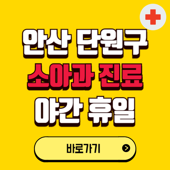 안산시 단원구 야간 소아과 진료병원 찾기 ❘ 24시 일요일 주말 연휴 응급진료 추천 잘하는 곳