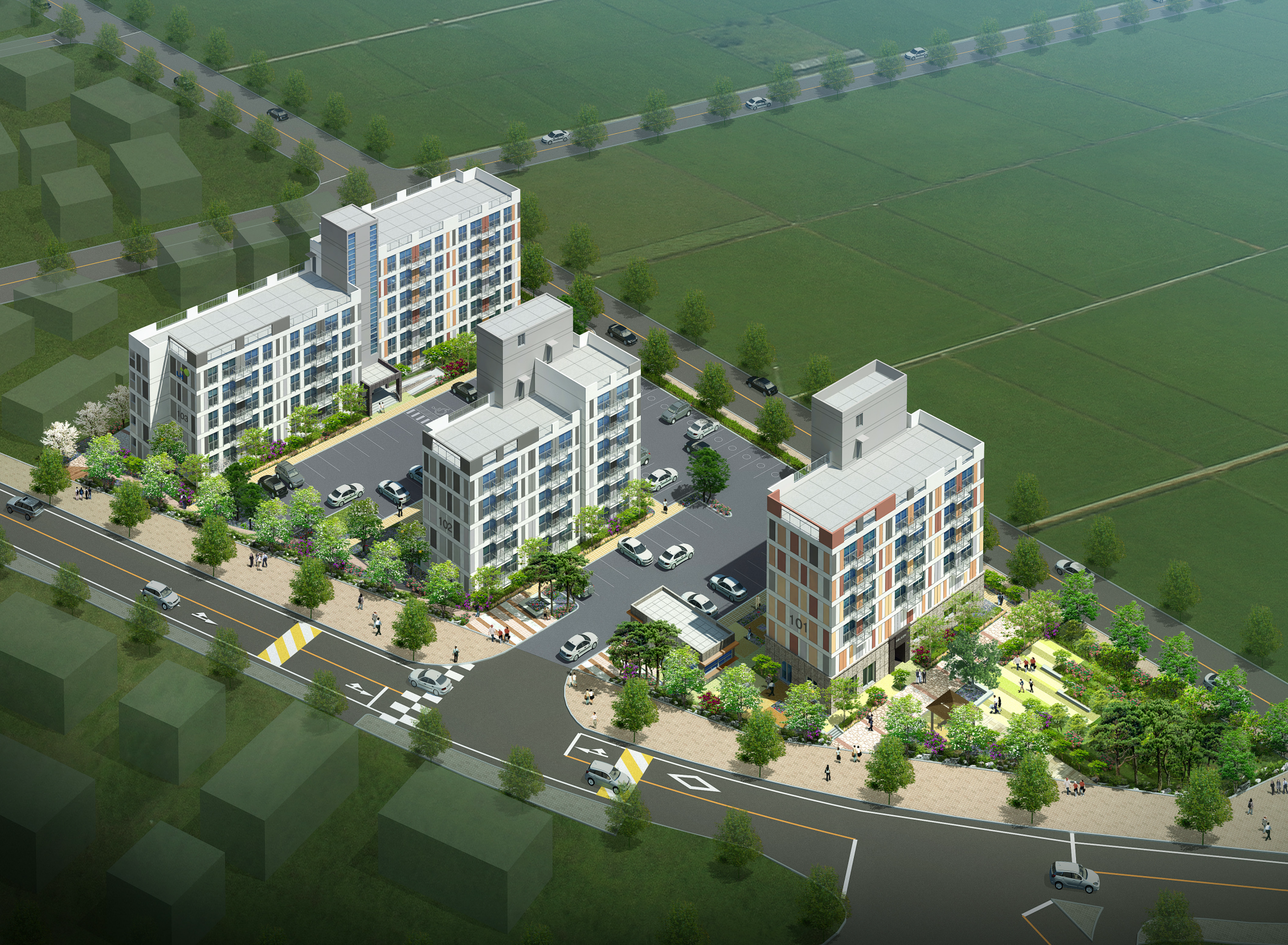 봉화춘양 LH아파트 조감도