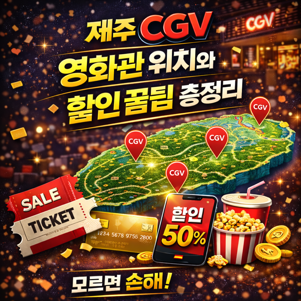제주 CGV 영화관 상영시간표 확인하기