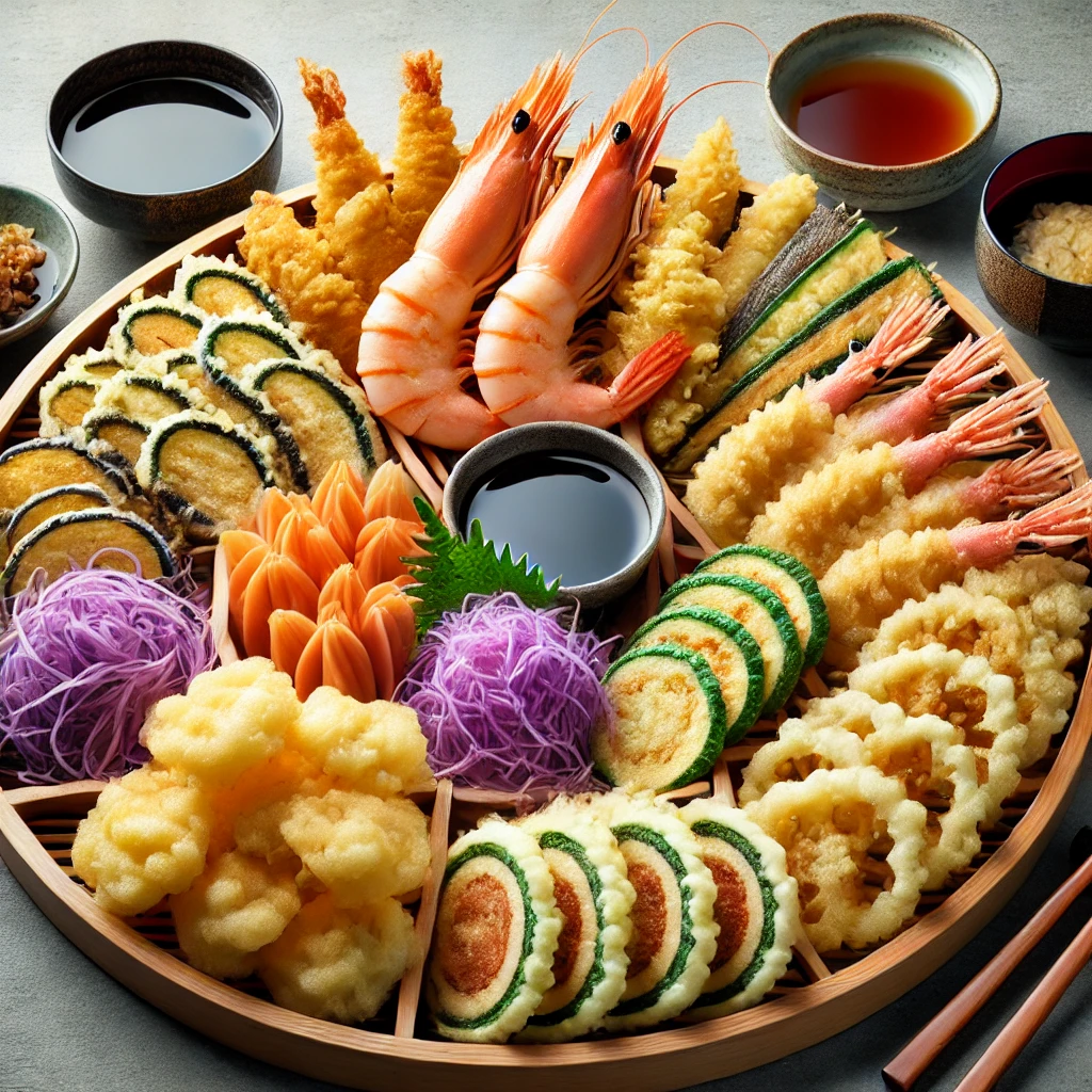 덴푸라의 다양한 종류