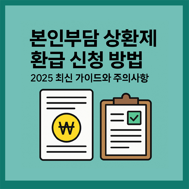 본인부담 상환제 환급 신청 방법