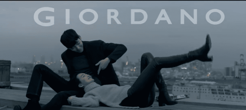 김우빈 신민아 지오다노 광고 캡쳐이미지